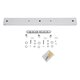 WALLBASE 77522 Γραμμική Μεταλλική Ροζέτα για Κρέμαση 3 Φωτιστικών - Λευκό - Μ50 x Π5 x Υ2cm - 4
