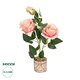 Artificial Garden PINK ROSE 20984 Διακοσμητικό Φυτό Ροζ Τριαντάφυλλα  Υ38cm - 1