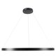 kelvo® NEMESIS KLV-101-0214 Κρεμαστό Φωτιστικό Οροφής LED 75W 7500lm 180° AC 220-240V IP20 Ρυθμιζόμενο Λευκό CCT με Χειριστήριο από 2700K έως 6000K Dimmable - Lumileds SMD Chip - Μαύρο Ματ - Μ100 x Π100 x Υ4cm - 3 Χρόνια Εγγύηση - 4
