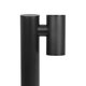 STEM GLB-103-0012 Φωτιστικό Κολωνάκι Κήπου LED 12W 1080lm 60° AC 220-240V Αδιάβροχο IP65 Θερμό Λευκό 2700K - Sanan SMD Chip - Μαύρο Ματ - Μ12 x Π18 x Υ60cm - 3 Χρόνια Εγγύηση - 8