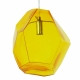Μοντέρνο Κρεμαστό Φωτιστικό Οροφής Μονόφωτο Γυάλινο Κίτρινο Διάφανο  RINA 01308
