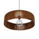 KYCLOS 203-0045 Boho Κρεμαστό Φωτιστικό Καπέλο Μονόφωτο 1 x E27 IP20 Καφέ Rattan - M55 x Π55 x Υ90cm - 5
