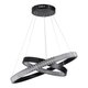 kelvo® DIAMOND KLV-101-0235 Κρεμαστό Φωτιστικό Οροφής LED 75W 7500lm 360° AC 220-240V IP20 Ρυθμιζόμενο Λευκό CCT με Χειριστήριο από 2700K έως 6000K Dimmable - Lumileds SMD Chip - Μαύρο Ματ - Μ60 x Π60 x Υ40cm - 3 Χρόνια Εγγύηση - 6