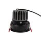 kelvo® ASYMMETRICAL KLV-101-0130 Χωνευτό Downlight Σποτ LED 7W 840lm 15°x30° AC 220-240V IP20 Θερμό Λευκό 2700K - Bridgelux COB Chip & TÜV SÜD Driver - Μαύρο Ματ - Μ8.3 x Π8.3 x Υ8.16cm / Q7.3cm - 5 Χρόνια Εγγύηση - 6