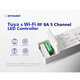 71470 V5-L SKYDANCE DC WiFi & RF 2.4Ghz Dimmer High Speed Controller 5 Καναλιών DC 12-48V 5 x 6A 288W - Max 30A 1440W - IP20 Μ18 x Π5.7 x Υ2.8cm - 5 Years Warranty - 11