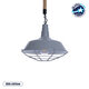 CRANE 01411 Vintage Κρεμαστό Φωτιστικό Οροφής με Ντουί 1 x E27 AC 220-240V IP20 - Γκρι & Μπεζ - Μ36 x Π36 x Y31cm - 1
