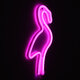 78573 Φωτιστικό Ταμπέλα Φωτεινή Επιγραφή NEON LED Σήμανσης FLAMINGO 5W με Καλώδιο Τροφοδοσίας USB - Μπαταρίας 3xAAA (Δεν Περιλαμβάνονται) - Ροζ - 6