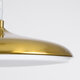 BARON 60886 Κρεμαστή Πλαφονιέρα Οροφής LED CCT 12W 1440lm 120° AC 220-240V - Εναλλαγή Φωτισμού μέσω Διακόπτη On/Off All In One Ψυχρό 6000k+Φυσικό 4500k+Θερμό 2700k Φ25 x Υ8cm - Χρυσό Πλατίνα - 6