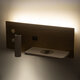 PALADIN 61360 Μοντέρνο Φωτιστικό Τοίχου - Απλίκα Ξενοδοχείου Bed Side LED 6W 720lm 36° AC 220-240V - Reading Light & Κρυφός Φωτισμός - Φορτιστές USB 3A & Wireless 20W - Μ30 x Π11 x Υ12cm - Φυσικό Λευκό 4500K - Ξύλο & Λευκό - Δεξί - 11