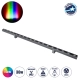 WASHERPANDA 90585 Μπάρα Φωτισμού Wall Washer LED 36W 3060lm 15° DC 24V Αδιάβροχο IP67 Πολύχρωμο RGBW Dimmable DMX512 - Bridgelux SMD Chip - Γκρι Ανθρακί - Μ100 x Π4 x Υ3.5cm - 3 Χρόνια Εγγύηση