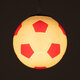 FOOTBALL 00642 Μοντέρνο Κρεμαστό Παιδικό Φωτιστικό Οροφής Μονόφωτο Κόκκινο Λευκό Γυάλινο Φ15 x Υ18cm - 3