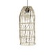 NETI 205-0024 Boho Κρεμαστό Φωτιστικό Οροφής με Ντουί 1 x E27 AC 220-240V IP20 - Μπεζ - M20 x Π20 x Υ49cm - 5