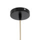 SAIGE 01921 Boho Κρεμαστό Φωτιστικό Οροφής Μονόφωτο 1 x E27 AC220-240V IP20 - Φ30 x Υ48cm - Μπεζ Μπαμπού Πλέγμα με Ροζ και Μπλε Υφασμάτινο Καπέλο - 8