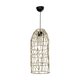 NETI 205-0024 Boho Κρεμαστό Φωτιστικό Οροφής με Ντουί 1 x E27 AC 220-240V IP20 - Μπεζ - M20 x Π20 x Υ49cm - 4
