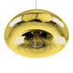 CRISTIN 00760 Μοντέρνο Κρεμαστό Φωτιστικό Οροφής Μονόφωτο Χρυσό Γυάλινο Φ30 x Υ19cm - 4