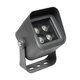 FLOODVIRA GLB-103-0032 Προβολέας Σποτ Wall Washer LED 8W 720lm 24° AC 220-240V Αδιάβροχο IP65 Θερμό Λευκό 2700K - Sanan SMD Chip - Γκρι Ανθρακί Ματ - Μ11 x Π9 x Υ15cm - 3 Χρόνια Εγγύηση