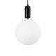 kelvo® ESTETICO KLV-101-0380 Κρεμαστό Φωτιστικό Οροφής για Λάμπα με Ντουί E27 AC 220-240V IP20 - Μαύρο Ματ & Λευκό - Μ30 x Π30 x Υ48cm - 4