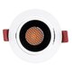 kelvo® LEO KLV-101-0312 Χωνευτό Κινούμενο Φωτιστικό Downlight Σποτ με Honeycomb Anti-Glare Reflector LED 10W 1250lm 38° AC 220-240V IP20 Θερμό Λευκό 2700K - Bridgelux COB Chip & TÜV SÜD Driver - Λευκό & Μαύρο Ματ - Μ8.5 x Π8.5 x Υ6.6cm / Q7.5cm - 5 Χρόνια Εγγύηση - 4
