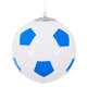 FOOTBALL 00648 Μοντέρνο Κρεμαστό Παιδικό Φωτιστικό Οροφής Μονόφωτο Γαλάζιο Λευκό Γυαλίνο Φ25 x Υ25cm - 5
