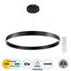 VENOM 61179 Κρεμαστό Φωτιστικό Δαχτυλίδι-Κύκλος LED CCT 67W 7863lm 120° AC 220-240V - Εναλλαγή Φωτισμού μέσω Τηλεχειριστηρίου All In One Ψυχρό 6000K+Φυσικό 4500K+Θερμό 2700K Dimmable Φ80cm - Μαύρο
