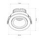 kelvo® LEO KLV-101-0312 Χωνευτό Κινούμενο Φωτιστικό Downlight Σποτ με Honeycomb Anti-Glare Reflector LED 10W 1250lm 38° AC 220-240V IP20 Θερμό Λευκό 2700K - Bridgelux COB Chip & TÜV SÜD Driver - Λευκό & Μαύρο Ματ - Μ8.5 x Π8.5 x Υ6.6cm / Q7.5cm - 5 Χρόνια Εγγύηση - 5