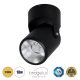  DETRONIC 60505 Κινούμενο Downlight Σποτ LED 10W 1250lm 24° AC 220-240V IP20 Θερμό Λευκό 2700K - Bridgelux COB Chip & TÜV SÜD Driver - Μαύρο Ματ - Μ9 x Π9 x Υ16cm - 5 Χρόνια Εγγύηση - 2