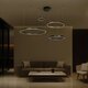 kelvo® VENOM KLV-101-0202 Κρεμαστό Φωτιστικό Οροφής LED 150W 15000lm 120° AC 220-240V IP20 Ρυθμιζόμενο Λευκό CCT με Χειριστήριο από 2700K έως 6000K Dimmable - Lumileds SMD Chip - Μαύρο Ματ - Μ150 x Π90 x Υ60cm - 3 Χρόνια Εγγύηση - 2