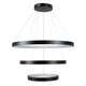 kelvo® NEMESIS KLV-101-0220 Κρεμαστό Φωτιστικό Οροφής LED 120W 12000lm 180° AC 220-240V IP20 Ρυθμιζόμενο Λευκό CCT με Χειριστήριο από 2700K έως 6000K Dimmable - Lumileds SMD Chip - Μαύρο Ματ - Μ80 x Π80 x Υ80cm - 3 Χρόνια Εγγύηση - 4
