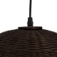  BORA-BORA 01736 Boho Κρεμαστό Φωτιστικό Οροφής με Ντουί 1 x E27 AC 220-240V IP20 - Καφέ - Μ42 x Π42 x Y44cm - 8