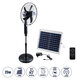SOLARE-FAN 85358 Solar Fan Αυτόνομος Ηλιακός Επιδαπέδιος Ανεμιστήρας 25W 2 Λειτουργιών Ρεύματος με AC 220-240V ή με Φωτοβολταϊκό Panel 9V 15W & Επαναφορτιζόμενη Μπαταρία Li-ion 7.4V 6000mAh - 12 Ταχύτητες - Ασύρματο Χειριστήριο - Ενσωματωμένο USB 2.0 Charger Συσκευών - IP20 - Μ44 x Π37.5 