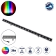 WASHERFAIA 90189 Μπάρα Φωτισμού Wall Washer με Αντιθαμβωτική Γρίλια LED 24W 2040lm 15° DC 24V Αδιάβροχο IP65 Πολύχρωμο RGBW Dimmable DMX512 - Bridgelux SMD Chip - Γκρι Ανθρακί - Μ100 x Π4 x Υ5.5cm - 3 Χρόνια Εγγύηση