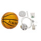 SPALDING NBA 00645 Μοντέρνο Κρεμαστό Παιδικό Φωτιστικό Οροφής Μονόφωτο Πορτοκαλί Γυαλίνο Φ18 x Υ18cm - 9