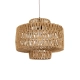  JENSON 00909 Boho Κρεμαστό Φωτιστικό Οροφής με Ντουί 1 x E27 AC 220-240V IP20 - Μπεζ - Μ33 x Π33 x Υ28cm - 1