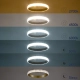 DIAMOND 61129 Μοντέρνο Κρεμαστό Φωτιστικό Οροφής LED 30W 3513lm 360° AC 220-240V IP20 Ρυθμιζόμενο Λευκό CCT με Χειριστήριο από 2700K έως 6000K Dimmable - Lumileds SMD Chip - Χρυσό Βούρτσας - Μ40 x Π40 x Υ3cm - 3 Χρόνια Εγγύηση - 10
