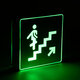 SENSATI 75659 Φωτιστικό Τοίχου Ένδειξης STAIRS UP ARROW LED 1W AC 220-240V IP20 - Σώμα Αλουμινίου - Μ11 x Π11 x Υ3cm - Πράσινο - 5