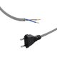 WHIP 77670 Μοντέρνο DIY Φωτιστικό με Υφασμάτινο Καλώδιο, με Διακόπτη On/Off AC 220-240V IP20 - Ασημί & Μαύρο - Μ140 x Π2.7 x Υ1.9cm - 2