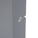 MAKEUP MIRROR-60x90-6 Μοντέρνος Καθρέπτης Μακιγιάζ με Πλαίσιο Φυσικού Ξύλου με Διακόπτη On/Off 10 x E27 AC220-240V - Μ60 x Π7 x Υ90cm - Γκρι Ανθρακί - 9