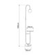kelvo® CORDELIA KLV-102-0005 Επιδαπέδιο Φωτιστικό για Λάμπα με Ντουί 1 x E27 AC 220-240V IP20 - Μαύρο Ματ & Λευκό - Μ30 x Π34 x Υ180cm - 5