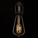 99082 Λάμπα LED Ultra Thin Soft S Spiral Filament E27 ST64 Αχλάδι 4W 280lm 360° AC 220-240V IP20 Φ6.4 x Υ14cm Ultra Θερμό Λευκό 2200K με Μελί Γυαλί - Dimmable - 3 Years Warranty - 5