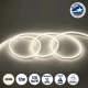 70561 OVALE 120° Degree Neon Flex Epistar LED SMD 2835 1m 12W/m 120LED/m 1284lm/m 120° DC 24V Αδιάβροχη IP68 Φυσικό Λευκό 4500K Dimmable