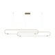kelvo® GLOW KLV-101-0178 Κρεμαστό Φωτιστικό Οροφής LED 28W 2800lm 360° AC 220-240V IP20 Ρυθμιζόμενο Λευκό CCT με Χειριστήριο από 2700K έως 6000K Dimmable - Lumileds SMD Chip - Χρυσό Πλατίνα - Μ167 x Π7 x Υ24cm - 3 Χρόνια Εγγύηση - 3