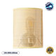 SAOTOME 02321 Boho Φωτιστικό Τοίχου - Απλίκα 1 x E27 AC 220-240V IP20 - Μ20 x Π10 x Υ25cm - Μπεζ Ξύλινο Μπαμπού Πλέγμα - 5 Χρόνια Εγγύηση
