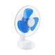 SOLARI-FAN 85353 Solar Fan Αυτόνομος Ηλιακός Επιτραπέζιος Ανεμιστήρας 25W 2 Λειτουργιών Ρεύματος με AC 220-240V ή με Φωτοβολταϊκό Panel 9V 12W & Επαναφορτιζόμενη Μπαταρία Li-ion 7.4V 4400mAh - 3 Ταχύτητες - IP20 - Μ24 x Π36 x Υ49cm - Λευκό & Μπλε - 3