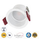 IP 60345 Χωνευτό LED Spot Downlight TrimLess Μπάνιου & WC Φ6.6cm 7W 700lm 45° AC 220-240V IP44 Φ6.6 x Υ5.3cm - Στρόγγυλο - Λευκό - Θερμό Λευκό 2700K - Bridgelux COB - TÜV Certified Driver - 5 Years Warranty - 2