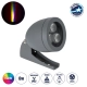  TREESPO 90467 Φωτιστικό Σποτ για Φυτά - Δέντρα LED 6W 630lm 15° DC 24V Αδιάβροχο IP67 Πολύχρωμο RGBW Dimmable DMX512 - Bridgelux SMD Chip - Γκρι Ανθρακί - Μ6.6 x Π9 x Υ12cm - 3 Χρόνια Εγγύηση
