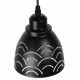 Μοντέρνο Κρεμαστό Φωτιστικό Οροφής Μονόφωτο Μεταλλικό Μαύρο Λευκό Καμπάνα Φ13  CLOUD 01482 - 4