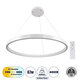 NEMESIS 61162 Κρεμαστό Φωτιστικό Δαχτυλίδι-Κύκλος LED CCT 67W 7689lm 360° AC 220-240V - Εναλλαγή Φωτισμού μέσω Τηλεχειριστηρίου All In One Ψυχρό 6000k+Φυσικό 4500k+Θερμό 2700k Dimmable Φ80cm - Λευκό - 1