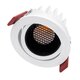 kelvo® LEO KLV-101-0312 Χωνευτό Κινούμενο Φωτιστικό Downlight Σποτ με Honeycomb Anti-Glare Reflector LED 10W 1250lm 38° AC 220-240V IP20 Θερμό Λευκό 2700K - Bridgelux COB Chip & TÜV SÜD Driver - Λευκό & Μαύρο Ματ - Μ8.5 x Π8.5 x Υ6.6cm / Q7.5cm - 5 Χρόνια Εγγύηση - 1