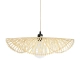  MELEMELE 01840 Boho Κρεμαστό Φωτιστικό Οροφής με Ντουί 1 x E27 AC 220-240V IP20 - Μπεζ - Μ50 x Π50 x Υ7cm - 5