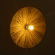COLOMBO 02283 Boho Φωτιστικό Τοίχου - Απλίκα Μονόφωτο 1 x E27 AC 220-240V IP20 - Φ40 x Υ4.5cm - Μπεζ Καφέ Φυσική Ράφια Άχυρο Πλέγμα - 5 Χρόνια Εγγύηση - 3